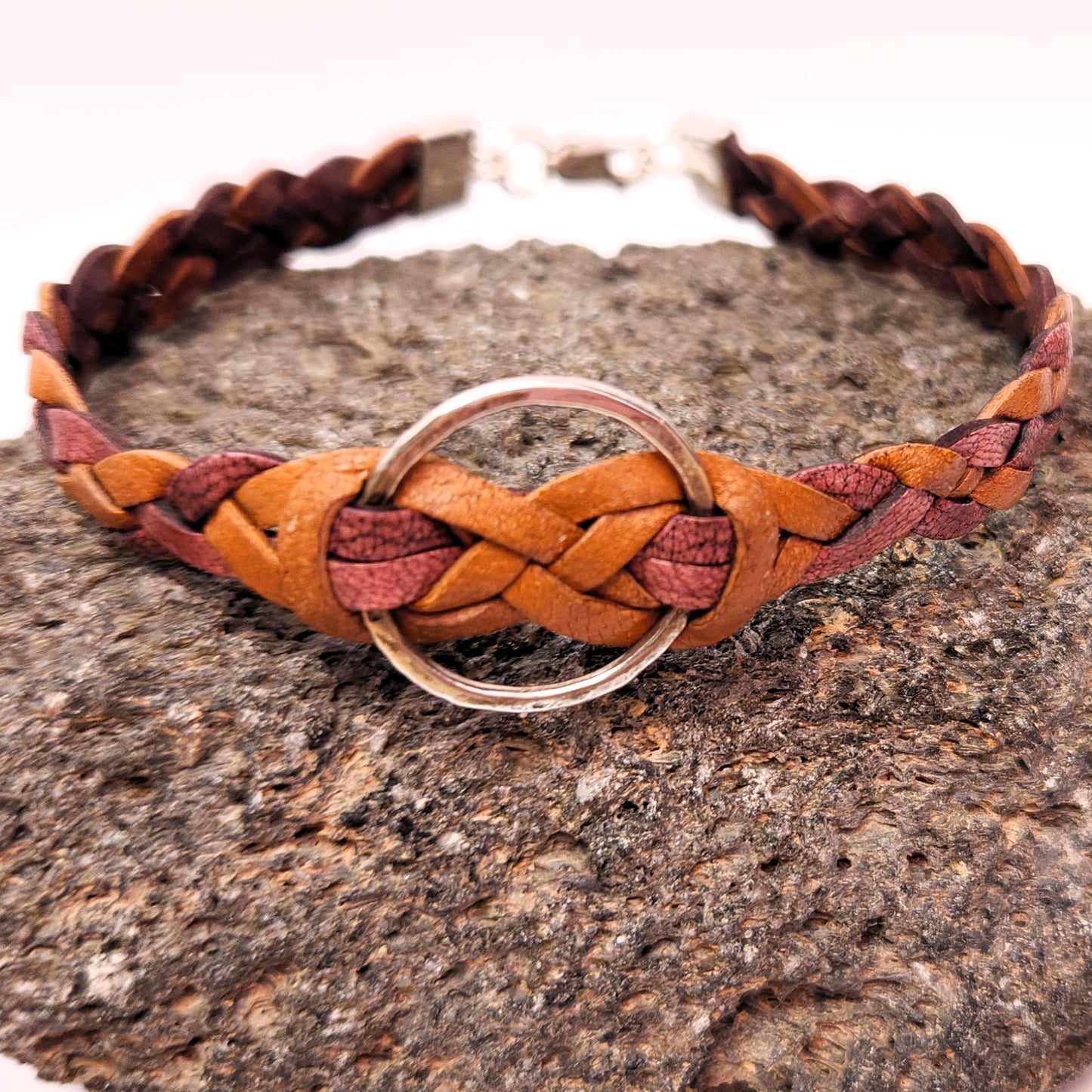 Eternity Bracelet - Saddle Tan and London Tan