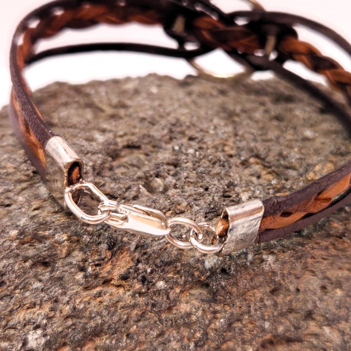 Eternity Bracelet - Chocolate and Saddle Tan