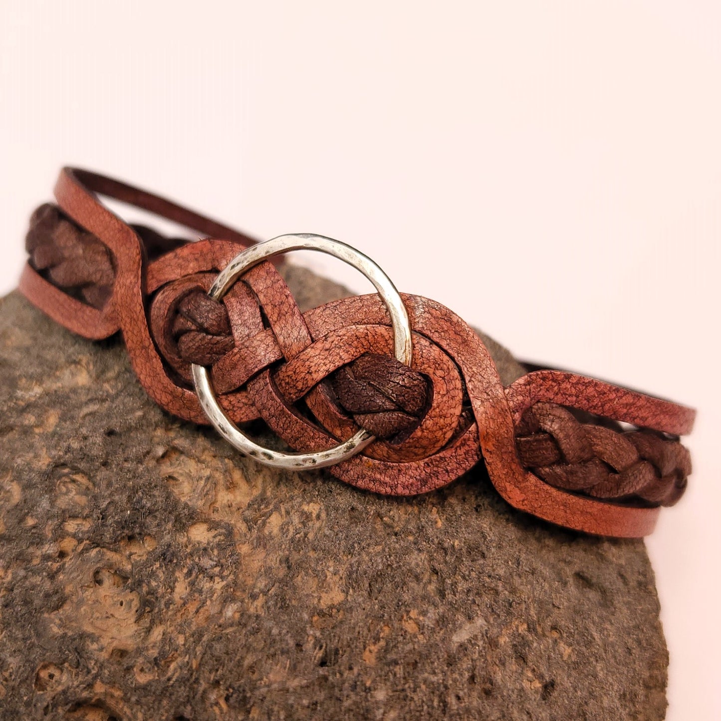 Eternity Bracelet - Chocolate and London Tan