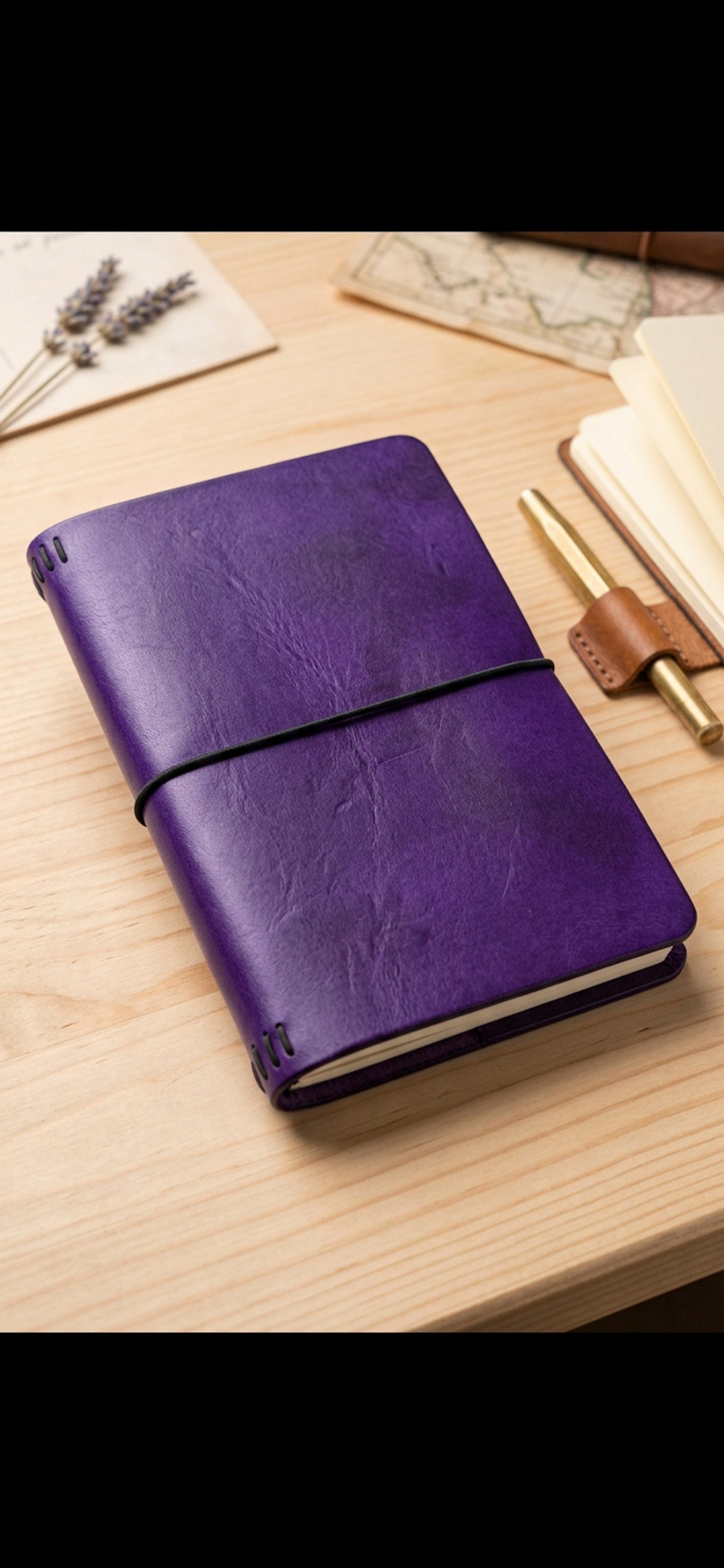 Refillable A5 Recycled Leather Journal